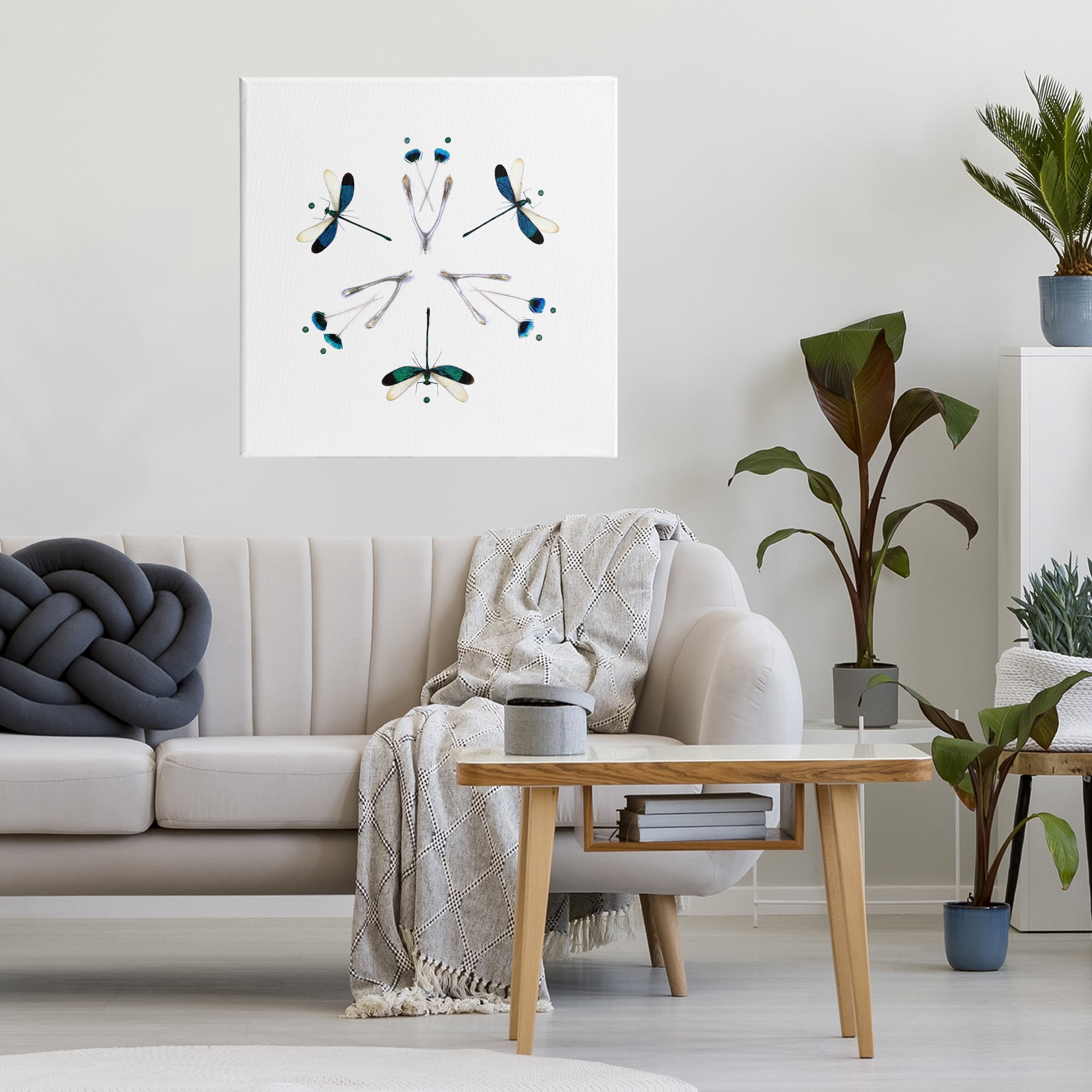 Stupell Industries Simple Dragonfly Symmetry Canvas Wall Art, design by Beth Adoette