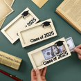 thumbnail image 5 of kjfeif Graduation Class of 2025 Wooden Card Box Holder, DIY Envelope Wallet for Cash/Gifts, Senior Money Gift for Graduates, Keepsake Birthday Present for 2025 Ceremony, 5 of 9