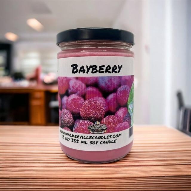Bayberry Vegan Coconut Soy 12 oz/ 355 ml Candle Hand-poured, Eco-friendly, Clean Burning, Christmas