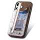 thumbnail image 3 of D10 For iPhone 16 Plus Case Pattern Kickstand Wallet Leather+TPU Phone Cover RFID Blocking - Green, 3 of 5