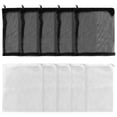 thumbnail image 1 of 10pcs 15x10cm Aquarium Filter Bag Zipper Filtering Bag Fish Tank Mesh Pouch (White, Black, 5pcs Each), 1 of 8