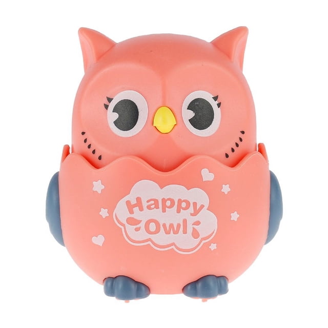 Jouet Hibou Classique à Remonter Hibou Drôle Voiture Inertielle Animal Jouet à Rétrofriction Piles Nécessaires pour Garçons Filles Enfants Tout-Petits