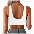thumbnail image 5 of HCNTES String Bikini Tops for Women Bathing Suit Swim Tops Sexy Triangle Bikini Top(XL,a7-White), 5 of 6
