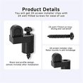 thumbnail image 4 of 3/8 in Nylon Window Screen Clip with Screws Offset Window Clips for Fastens Winter Window Screens 24PCS, 4 of 7