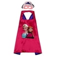 thumbnail image 1 of Capa de héroe para niños, capa de guerrero extraordinario de anime, capa de Frozen para hombres y mujeres, disfraz de actuación, 1 of 5