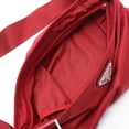 thumbnail image 3 of Pre-Owned Prada Triangle Logo Shoulder Bag/Handbag, Nylon and Leather, Women's, Red, 3 of 6
