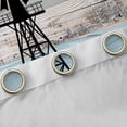 thumbnail image 4 of Homewish Wooden Plank Teens Blackout Curtains Set of 2 (52x84 Each), Grey Blue Lake House Cabin Window Curtains, Rustic Farmhouse Curtains and Drapes, Curtains and Drapes Room Decor, 4 of 6