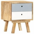 thumbnail image 3 of vidaXL Bedside Cabinet 15.7"x13.8"x19.7" Solid Mango Wood, 3 of 10