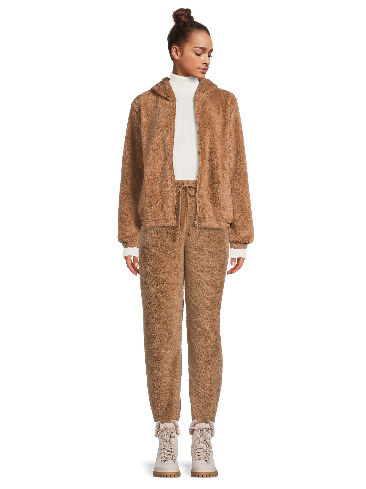 Self Esteem Juniors Faux Sherpa Joggers