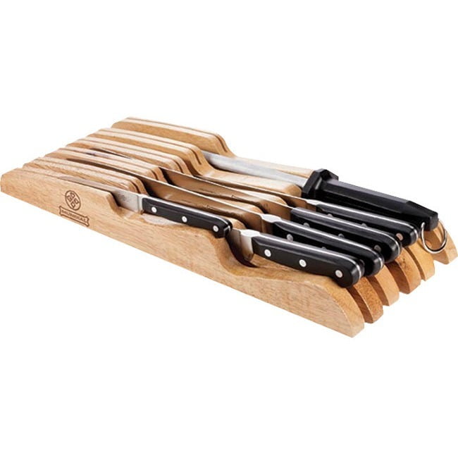 knife set with drawer storage