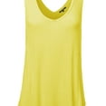 thumbnail image 3 of FashionOutfit Women's Basic Solid Sleeveless V-Neck Plus Size Flowy Tank Top, 3 of 3