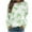 Green, variant on Tnhcen Women's Fall Butterfly Print Crewneck Raglan Sleeve Sweatshirt - Plus Size Casual No Hood Tops S-5XL
