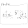 thumbnail image 2 of Kingston Brass KS1222ZX Millennium Double-Handle 3-Hole Wall Mount Bathroom Faucet in Polished Brass, 2 of 5