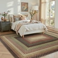 thumbnail image 4 of 8' x 10' Braided Jute Print Area Rug Washable Non-Slip Pet Friendly Carpet with Concentric Design, Stain Resistant for Living Room, Bedroom & Home Office, 4 of 7