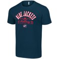 thumbnail image 2 of Men's Starter  Navy Columbus Blue Jackets Half Puck T-Shirt, 2 of 3