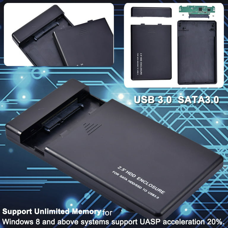 USB 3.0 5Gbps 2.5inch SATA HDD SSD External Mobile Hard Disk Drive