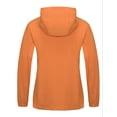 thumbnail image 2 of Little Donkey Andy Women's Lightweight Windbreaker Jacket with Hood Breathable Windproof Spring Fall Summer Jacket Hiking Running Golf UPF50+ Orange L, 2 of 6