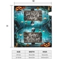 thumbnail image 6 of Halloween Skeleton Pumpkin Forest Full Moon Mailbox Magnetic Post Mailbox Cover Garden Decor Outdoor Large 25.5" X 21", 6 of 6