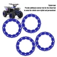 thumbnail image 3 of 4Pcs 10 Inch ATV Wheel Trim Hub Protection Decor Rim Cap Wheel Rim Cover Decoration Plastic Scratch Proof Sporty Look for Go Kart, 3 of 7