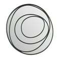 thumbnail image 6 of Danya B. Sonya 25.5-inch Contemporary Continuous Circles Wall Mirror with Black Iron Accents, 6 of 8