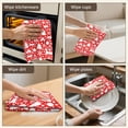 thumbnail image 5 of 4 Pcs Funny Kitchen Towels,Red Christmas Deer and Gift Pattern Microfiber Dish Towels,Kitchen Tea Towels,Kitchen Towel Set (18" X 26"), 5 of 7