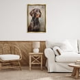 thumbnail image 4 of Stupell Industries Rustic Lodge Brown Labrador Visage Gold Floating Frame Canvas Art, 21 x 31, by Petals Prints Design, 4 of 8