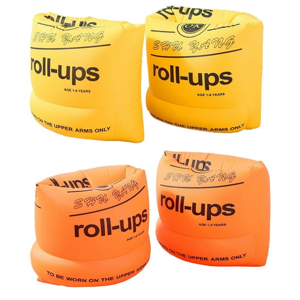 Two pairs of Arm Floaties for Kids Swim Arm Bands Floater Sleeves for