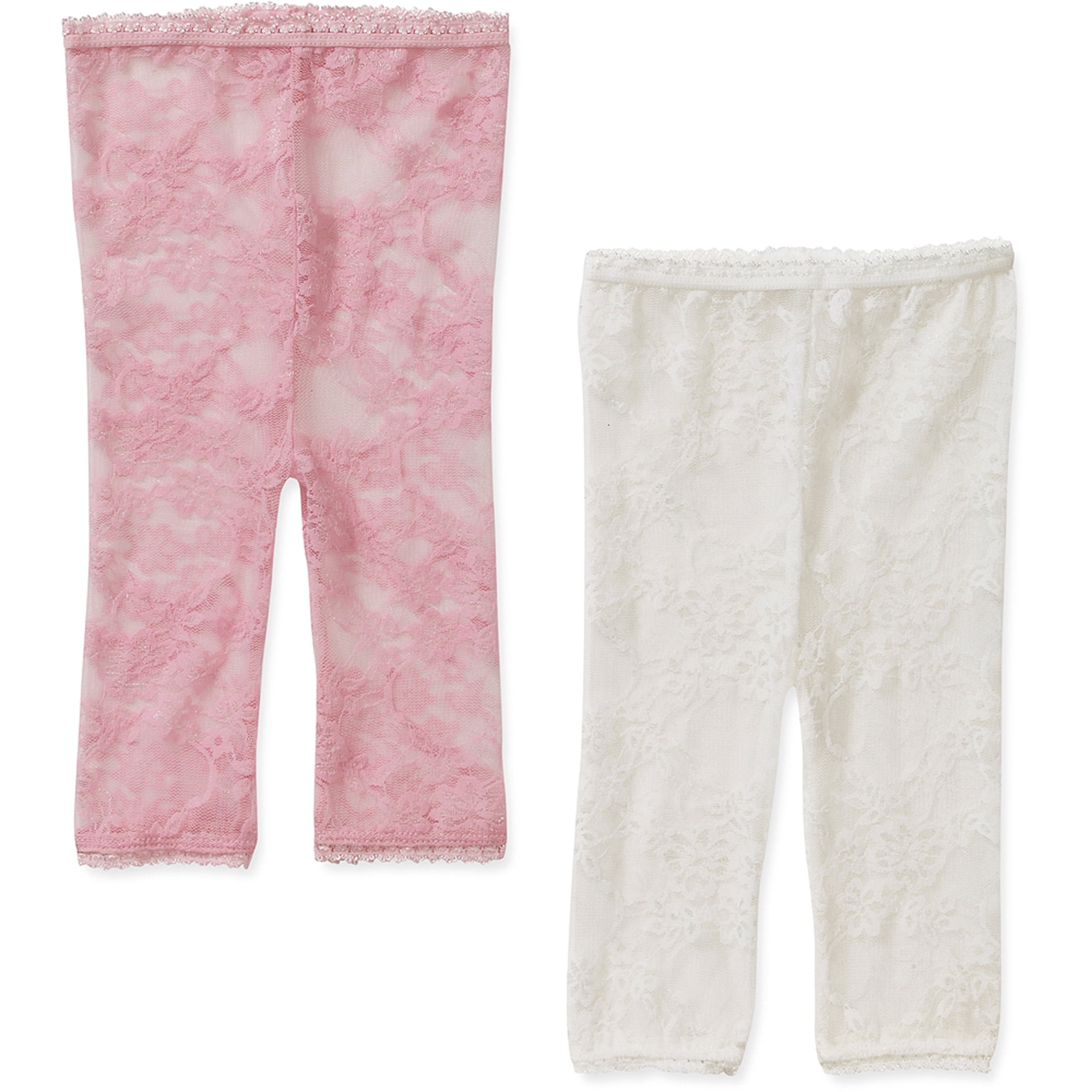 Baby bella baby Girl 2 pack lacy leggings