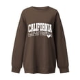 thumbnail image 2 of Gibobby Sudaderas para Mujer Linda sudadera de manga larga para adolescentes y mujer(Café,XL), 2 of 4