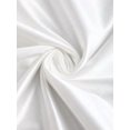 thumbnail image 3 of Womens White Satin Fishtail Skirt With Draped Waist, 3 of 6