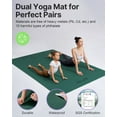 thumbnail image 2 of YOTTOY Large Yoga Mat (75 * 52 * 1/3inch),Extra Wide TPE Exercise Mat,Non-Slip Workout Mat for Pilates, Fitness, Barefoot, Home Gym Studio with Strap and Towel, 2 of 8