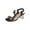 Black, variant on KBODIU Women's Chunk Low Heel Pump Sandals Women's Block Heel Sandals Clear Ankle Strap Sandals Work Daily Flower Chunky Heel Sandals