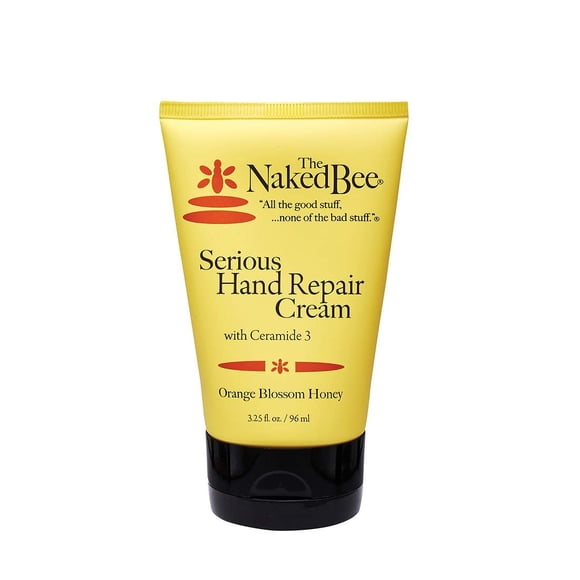 The Naked Bee Crema reparadora de manos seria con miel de azahar, 3.25 oz