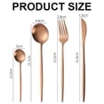 thumbnail image 2 of Silverware Set, 16-Piece Satin Finish Flatware Set Service for 4, Knives/Forks/Spoons Included, Premium Stainless Steel Kitchen Cutlery Set For Home and Restaurant, Dishwasher Safe, 2 of 5