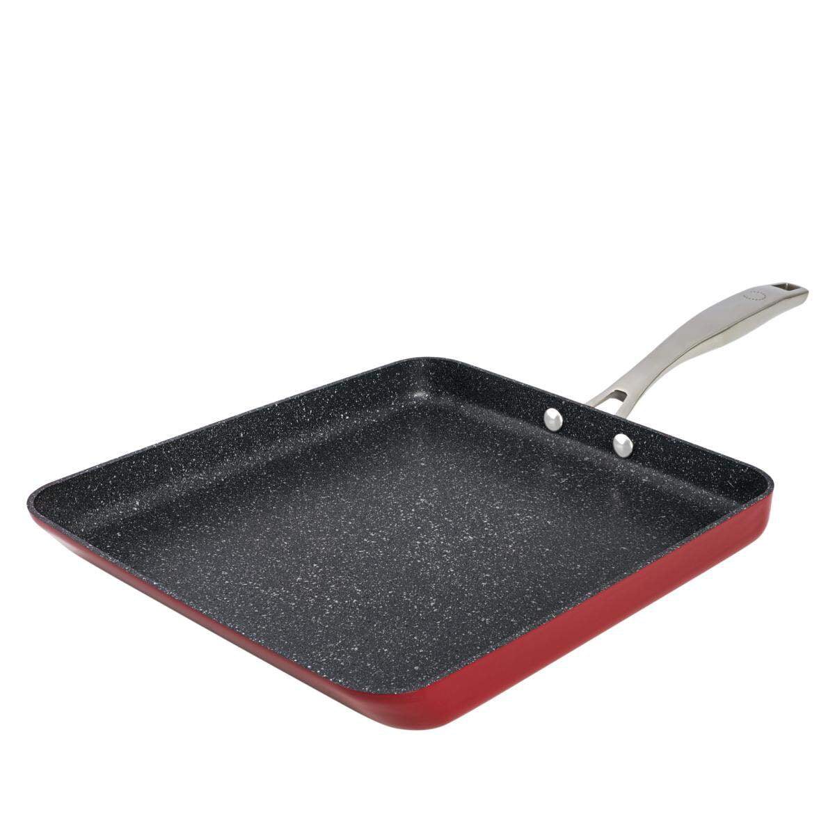 Scoville Neverstick Red Square Grill Pan 28cm 