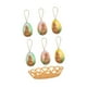 thumbnail image 5 of 6 huevos de Pascua con canasta para decorar, ideales como regalo de fiesta. Estampado de conejo marrón, 5 of 9