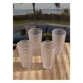 thumbnail image 4 of Cut Acrylic Glasses Drinking Set of 4 (19oz), Plastic Drinking Glasses, BPA Free Cocktail Glasses, Drinkware Set, Drinking Water Glasses, 4 of 5