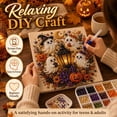 thumbnail image 3 of Overstock & Fast Shipping! Halloween Pearl Art Kit Diamond Art,Ghost Pearl Art DIY Kit, Spooky Cute 3D Diamond-Painting Crafts for Beginner, DIY Fall Home Decor Wall Art,Seasonal Party Gifts, 3 of 9