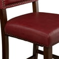 thumbnail image 6 of Linon Bristol 24" Indoor Counter Stool, Red Faux Leather, 6 of 13