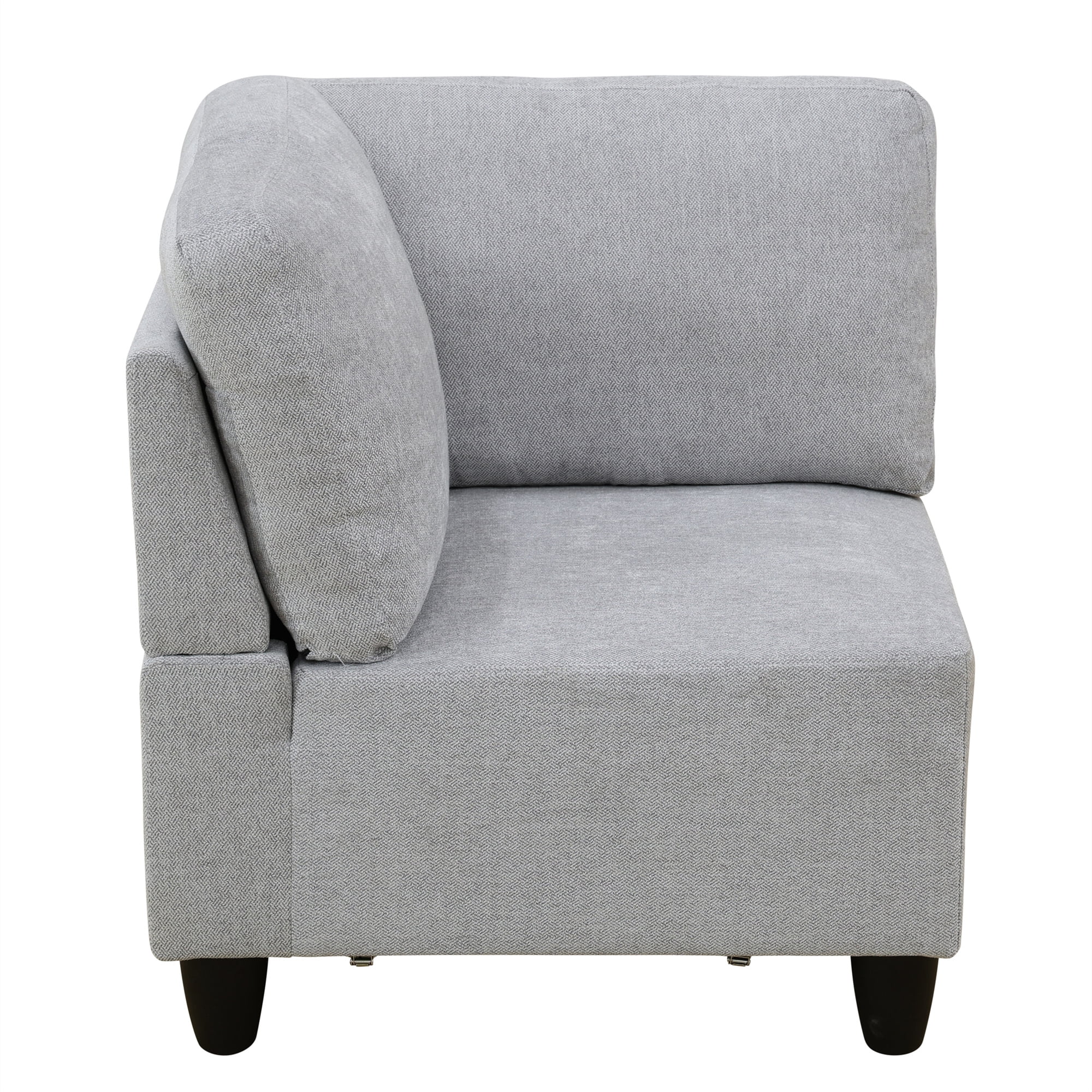 Aukfa Modular Sectional Couch Set - Corner sofa - Flannel - Gray