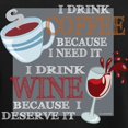 thumbnail image 3 of CafePress - I Drink Coffee Wine Pajamas - Women's Short Sleeve Print T-Shirt and Pants Dark Cotton Pajama Set, 3 of 7