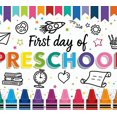 thumbnail image 3 of Colorful Crayon Preschool Banner First Day School Theme Educational Decor for Classroom Decoration Kids Event, 3 of 3