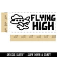 thumbnail image 2 of Flying High Airplane Teacher Student School Self-Inking Rubber Stamp Ink Stamper - Fuchsia Ink - Small 1-1/2 Inch, 2 of 7