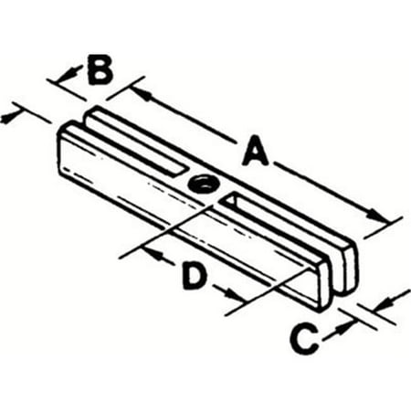 5/8-12 Acme Threaded Slotted Crossarm