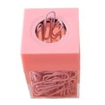 thumbnail image 2 of Clear Paperclip Holder Plastic Transparent Paper Clip Storage Organizer for School Office, 2 of 7