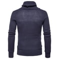 thumbnail image 4 of WREESH Men's Spring And Autumn Long Sleeve Round Neck White Slim Pullover, 4 of 7