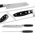 thumbnail image 3 of TUO Kiritsuke Knife - 8.5 inch Kiritsuke Chef Knife - Japanese Vegetable Meat Knife - German HC Steel - Full Tang Pakkawood Handle - BLACK HAWK SERIES with Gift Box, 3 of 3