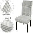 thumbnail image 2 of Chair Covers Set of 4 abstract Plaid elastic chair cover Kitchen Chair Protector Covers Washable Chair Cover for Living Room, Restaurant, Wedding, 2 of 4