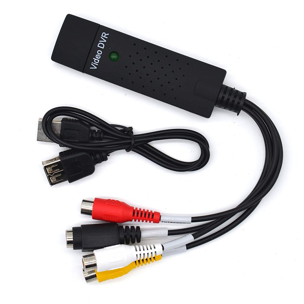 VHS to Digital Converter USB 2.0 Video Audio Capture Card Box VCR DVD TV To Digital Adapter