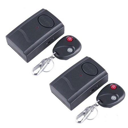 - 2-Pack Wireless Remote Control Vibration Door 2-Pack Window Motorcycle Detector Burglar Security Alarm